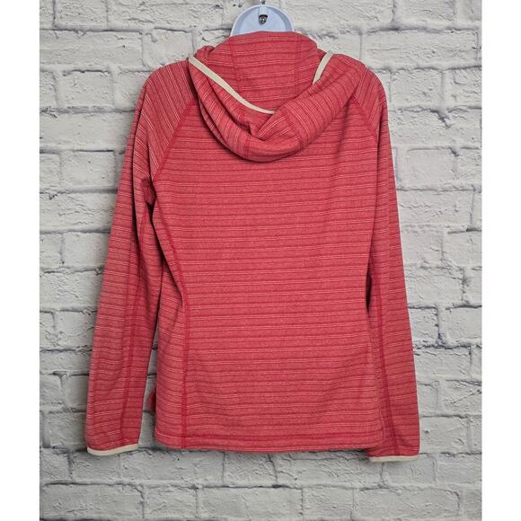 The North Face Jacket Womens Large Polartec ThermalPro Red Full Zip Hoodie - Picture 2 of 16